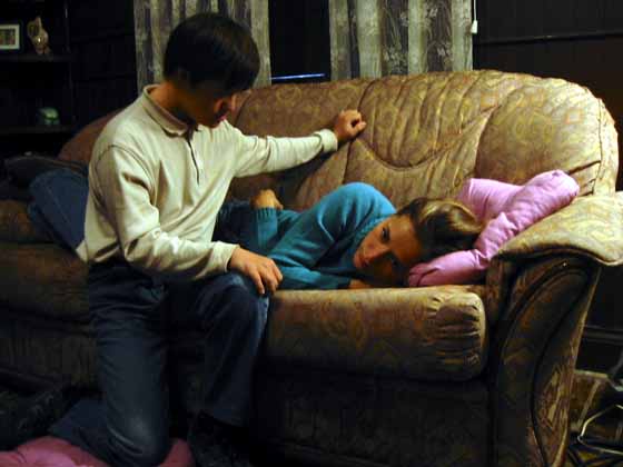 Image : Scène du film Léon et Olvido.